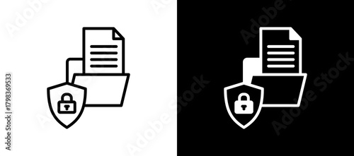 Privacy And Data Ethics linemixed icon