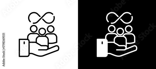 Diversity And Inclusion linemixed icon