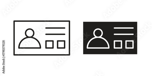 Admin panel icon concept outline symbol design. Simple element illustration.