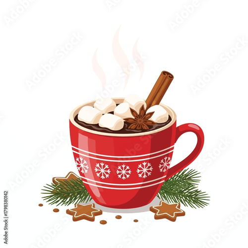 mulled wine with cinnamon sticks