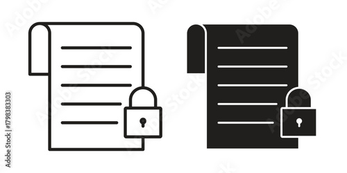 Code of conduct icon concept outline symbol design. Simple element illustration.
