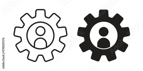 Expert icon concept outline symbol design. Simple element illustration.