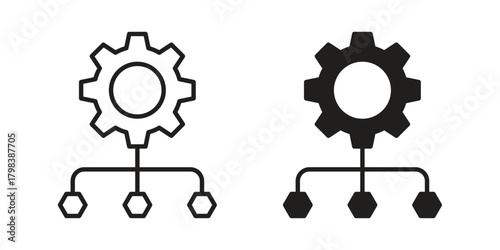 Factor icon concept outline symbol design. Simple element illustration.