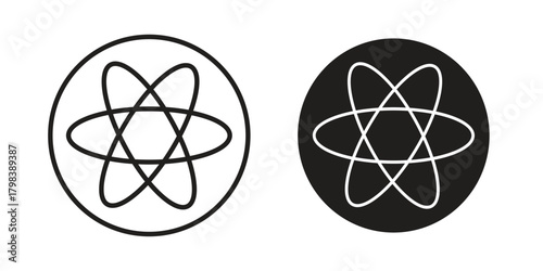 Fusion icon concept outline symbol design. Simple element illustration.