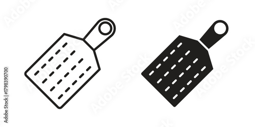 Grater icon concept outline symbol design. Simple element illustration.