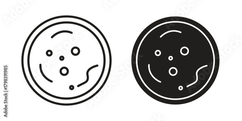 Human cells icon concept outline symbol design. Simple element illustration.