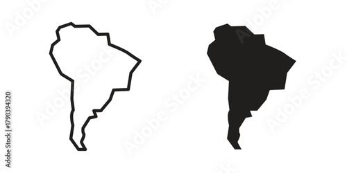 Latin america icon concept outline symbol design. Simple element illustration.
