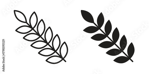 Malt icon concept outline symbol design. Simple element illustration.