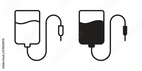 Perfusion icon concept outline symbol design. Simple element illustration.