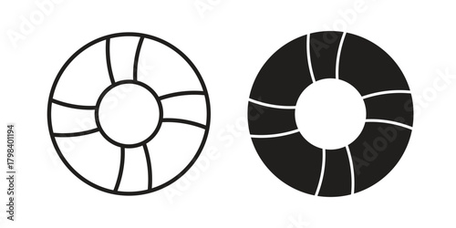 Rubber ring icon concept outline symbol design. Simple element illustration.