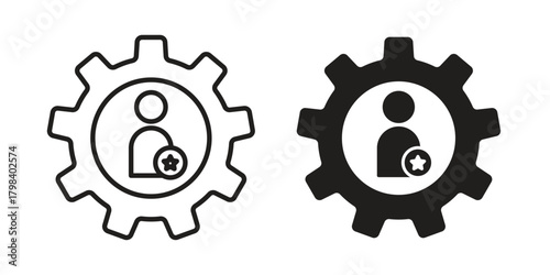 Soft skills icon concept outline symbol design. Simple element illustration.