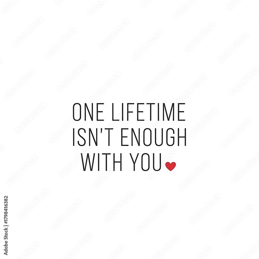Fototapeta premium Heartfelt Message on a Clean White Background