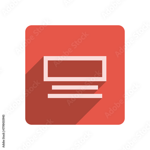 Flat Stroke Icon Template with Vibrant Red Accent Free Download Flat Stroke Icon Template with Vibrant Red Accent - GFXLoad