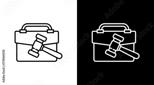 Business  White Icon Set Design