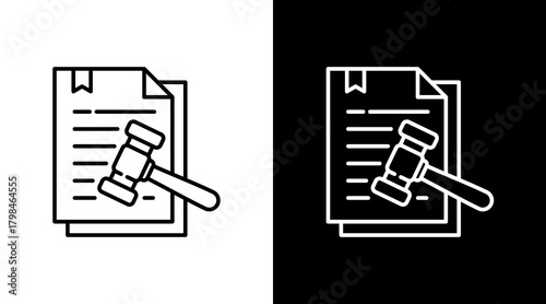 Regulation  White Icon Set Design