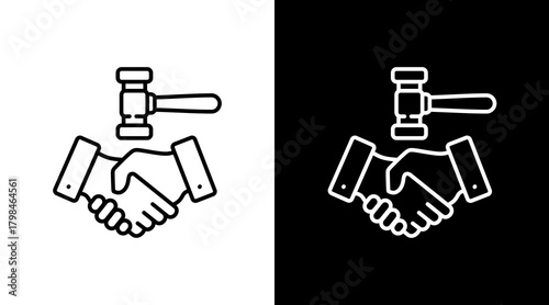 Commitment  White Icon Set Design