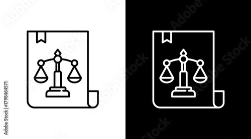 Regulation  White Icon Set Design