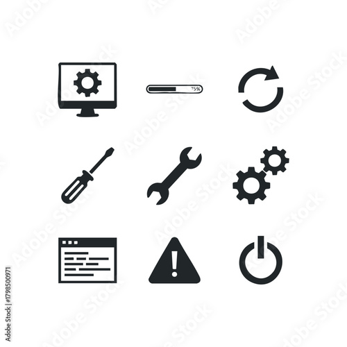 Technology and Repair Service Icons Collection