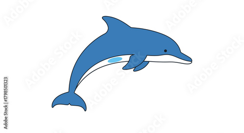 Illustrative depiction of a playful cetacean in motion showcasing its majestic form and aquatic