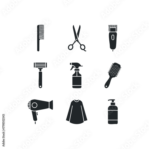 Grooming and Styling Tools Collection Set