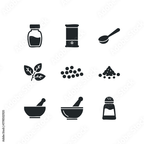 Collection of Cooking and Spice Icons