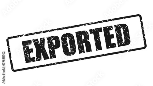 Exported stamp with grunge texture