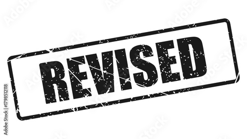 Revised stamp with grunge texture