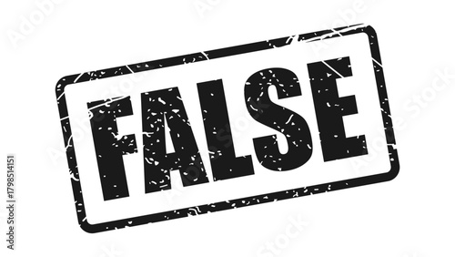 False stamp with grunge texture