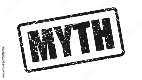 Myth stamp with grunge texture