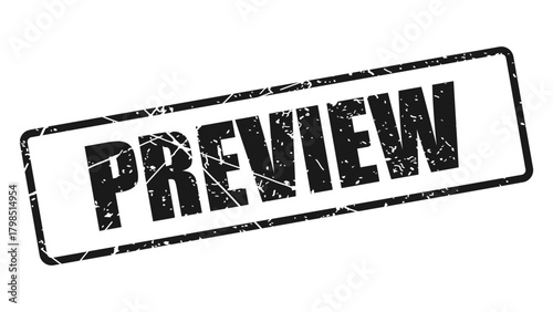 Preview stamp with grunge texture