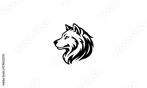 wolf head vector