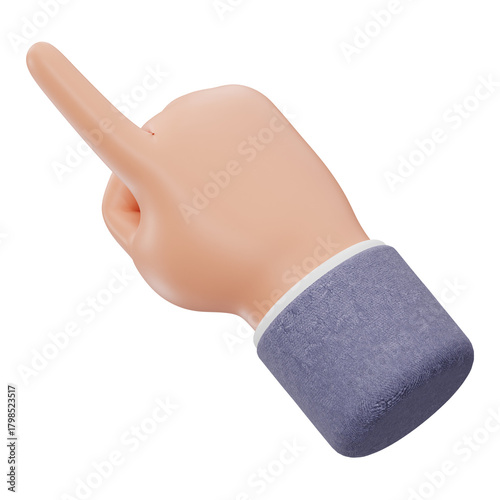 3D Pointing Finger Hand Gesture
