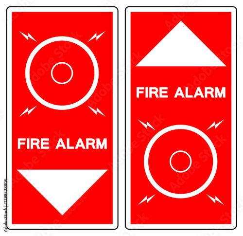 Fire Alarm Symbol Sign, Vector Illustration, Isolate On White Background Label.EPS10