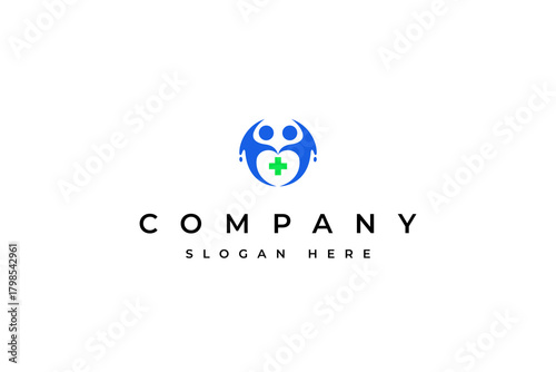 Healthcare medical logo vector inspiration. for hospital, medical, health icon style concept