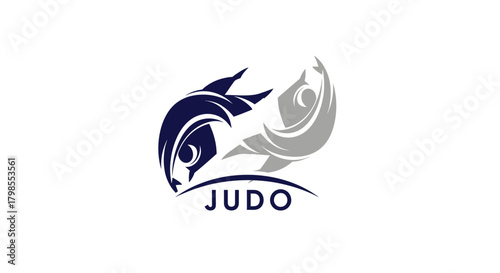 Action Judo Techniques Demonstration, Martial Arts, Sports Arena, Illustration, Competitive Environment, Dynamic Viewpoint, Skill Development