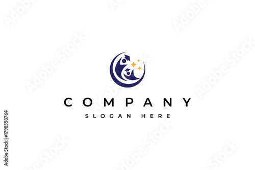 Modern Education Logo.university and college school design vector template