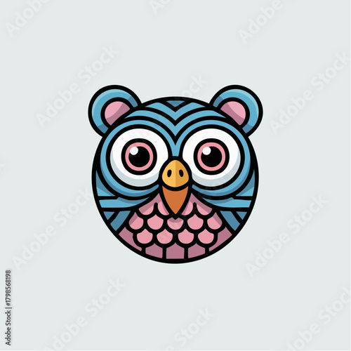 owl spherical vektor