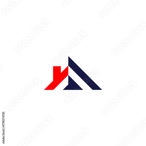 Real Estate Roof Shape, Modern Abstract Logo for Housing Developer