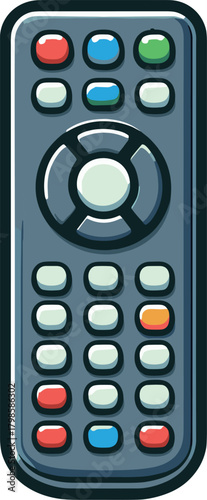 かわいいシンプルなリモコンのイラスト