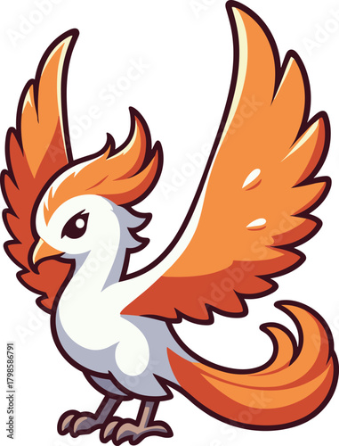 かっこいい鳳凰のイラスト