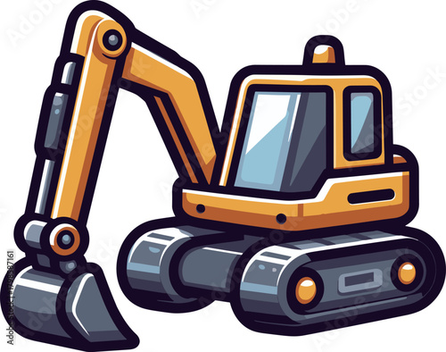 ショベルカーのイラスト