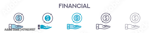 Financial Element For Design Graphic - Multi Styles
