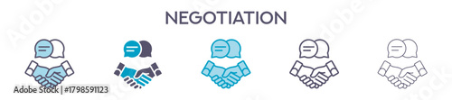 Negotiation  Element For Design Graphic - Multi Styles
