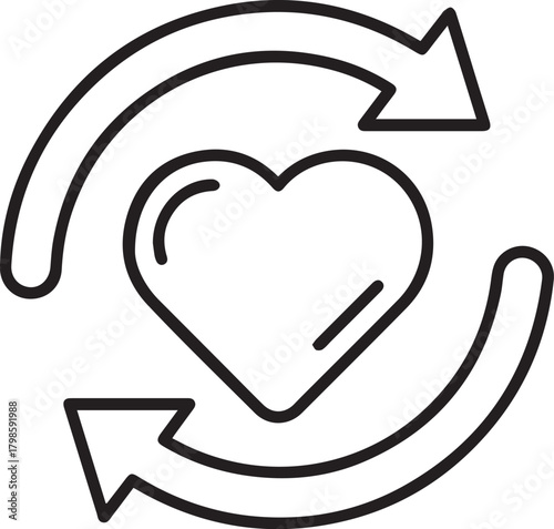 Renew your heart with love and vitality, an emblem of self care and commitment to a healthier lifestyle, a symbol of well-being and personal growth