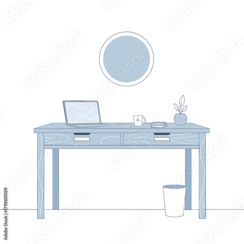 table and chairs co working space