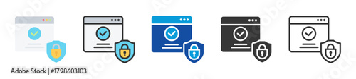 end point protection icon set multi style various collection