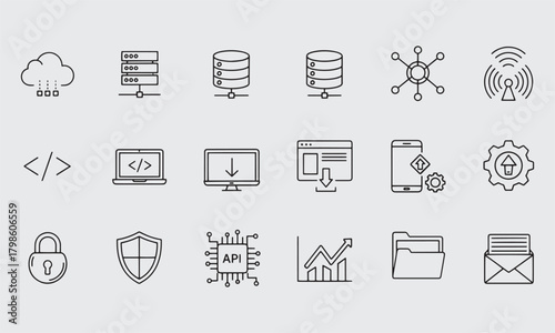 Information & Tech Support Icon Set, Editable Vector, Help Desk, Guidance and Digital Symbols