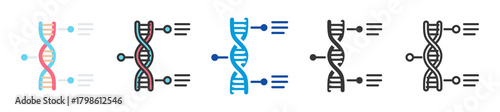 genome icon set multi style various collection