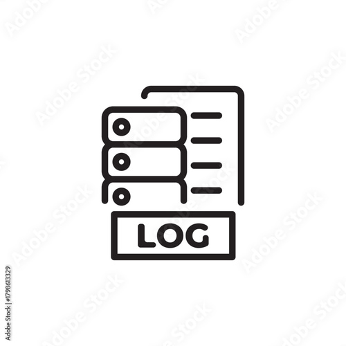 Data logger icon symbolizing automatic data recording, long-term monitoring, and digital storage, representing specialized instrumentation, modern automation, and critical trend analysis.