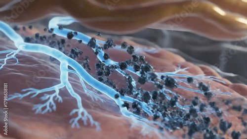 Toxin removal through lymphatic activation, fluid movement beneath translucent layers of skin